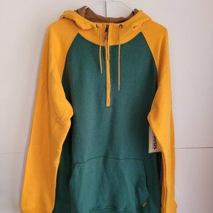 Yellow and Green Men's Hoodie